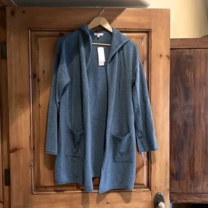 Hooded cashmere sweater wrap from Philosophy
